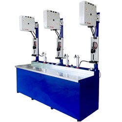 500/500/500L Three Compartment Single Skin Bench Tank