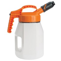 OILSAFE 5L Oil Jug w/ Stumpy Spout - Orange