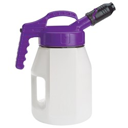 OILSAFE 5L Oil Jug w/ Stumpy Spout - Purple