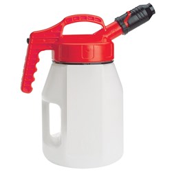 OILSAFE 5L Oil Jug w/ Stumpy Spout - Red