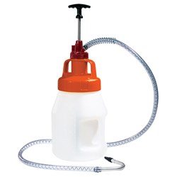 OILSAFE 10L Oil Jug w/ Orange Utility Lid & Hand Pump