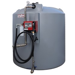 Poly Refueller 3,000L Round Single Skin Diesel Tank