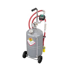 RAASM 65L Wheel Mounted Tank with Metered Oil Gun & Funnel