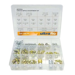 ULTRAFLO Agricultural Grease Nipple Assortment Kit 100Pcs