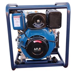 ULTRAFLO 4HP Diesel Driven Engine 2  Aluminium Diesel/Water Pump with Viton Seals (Non Self Priming) with Roll Frame