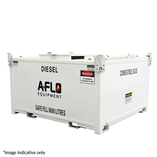 A-FLO GENCUBE 6,000 litre self-bunded generator tank