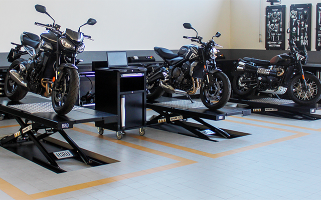 motorcycle workshop equipment
