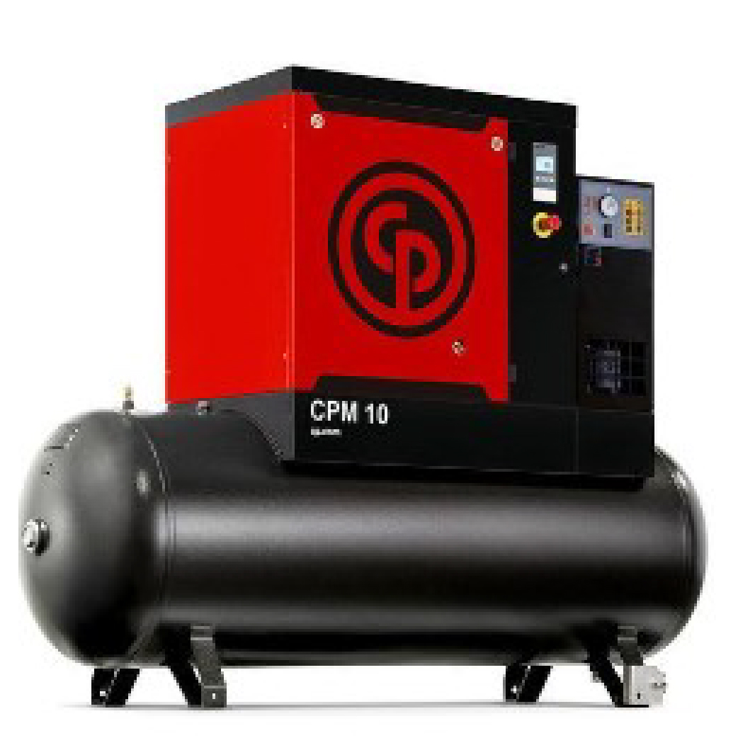 Chicago Pneumatic CPM7.5/10 D 5.5kW 7.5HP Silent Screw Air Compressor with 270LTank & Dryer