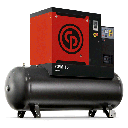 Chicago Pneumatic CPM7.5/10 D 5.5kW 7.5HP Silent Screw Air Compressor with 270LTank & Dryer
