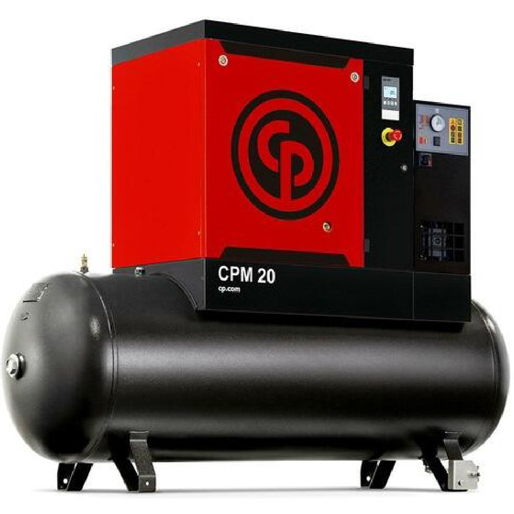 Chicago Pneumatic CPM7.5/10 D 5.5kW 7.5HP Silent Screw Air Compressor with 270LTank & Dryer