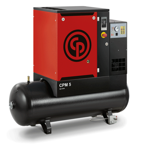 Chicago Pneumatic CPM7.5/10 D 5.5kW 7.5HP Silent Screw Air Compressor with 270LTank & Dryer